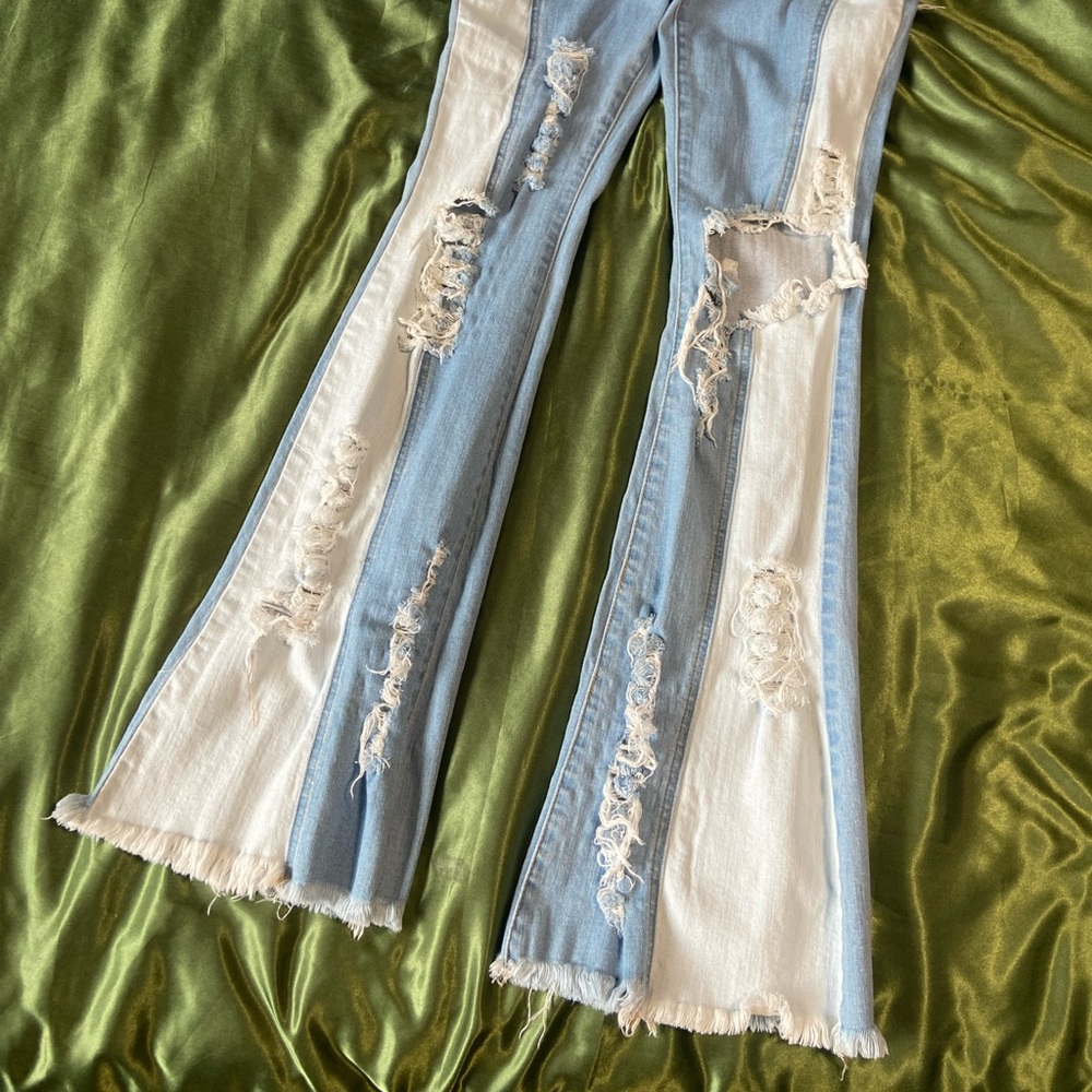 Dual tone fn jeans